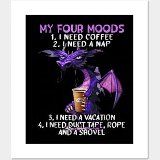 Dragon Coffee My Four Moods Posters and Art